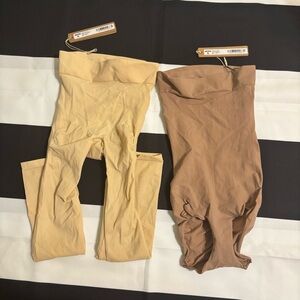 SKIMS Everyday Sculpt Above the Knee Short & Everyday Sculpt High-Waist Brief XS